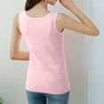thumbnail image 4 of ALLLIST Womens Summer Tops Red Crew Neck Sleeveless Solid Tank Tops Tank Top for Women L, 4 of 5
