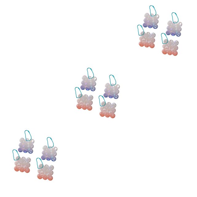 Llavero Gradiente Brillo Ligero Portátil 4 UNIDS Advancent Accesorio Teléfono Móvil 5x4.1x1 cm