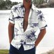 thumbnail image 4 of Camisa retro para hombre 2024, camisas de manga corta con estampado de árbol de coco, ropa informal de playa para hombre, camisas hawaianas holgadas de gran tamaño para hombre, 4 of 5