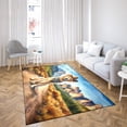 thumbnail image 4 of Welcome Fall Western Cowboy Golden Retriever Enjoys Majestic Autumn Indoor Rug Goldens Dog Lover Gifts Idea Carpet Living Bed Room Sofa Home Decor - 01007, 4 of 5