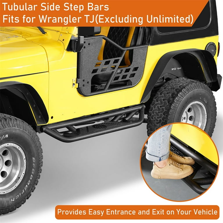 Hooke Road Running Boards Drop Down Side Step Bars for 1997-2006