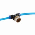 thumbnail image 4 of 4 piezas PB " Conector de aire ajustado T Forma Tee 4mm a 12 mm Tubo de manguera a 1/8 "1/4" M5 3/8 "1/2" BSP Acoplador neumático de hilo masculino, 4 of 6