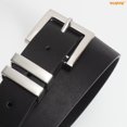 thumbnail image 6 of WHIPPY Women's Leather Belt for Jeans Dresses Pants Ladies Black Belts with Square Buckle, 6 of 8