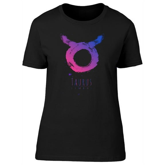 Taurus Sign In Spray  T-Shirt Women -Image by Shutterstock, Female XX-Large