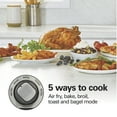 thumbnail image 4 of Hamilton Beach 6 Slice Sure-Crisp Air Fry Oven with Easy-View Window, Silver with Black and Stainless Steel Accents, 31480, 4 of 9