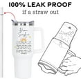 Thank You Gifts for Women 40oz Tumbler with Handle and Straw Lid