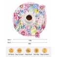 thumbnail image 6 of 15 Inch Round Placemats Set of 4, Easter Non Slip Heat Insulation PP Table Mats, Watercolor Eggs Floral Leaves Botanical Pink Plaid Washable Place Mats for Kitchen Dining Party Table Decor, 6 of 7