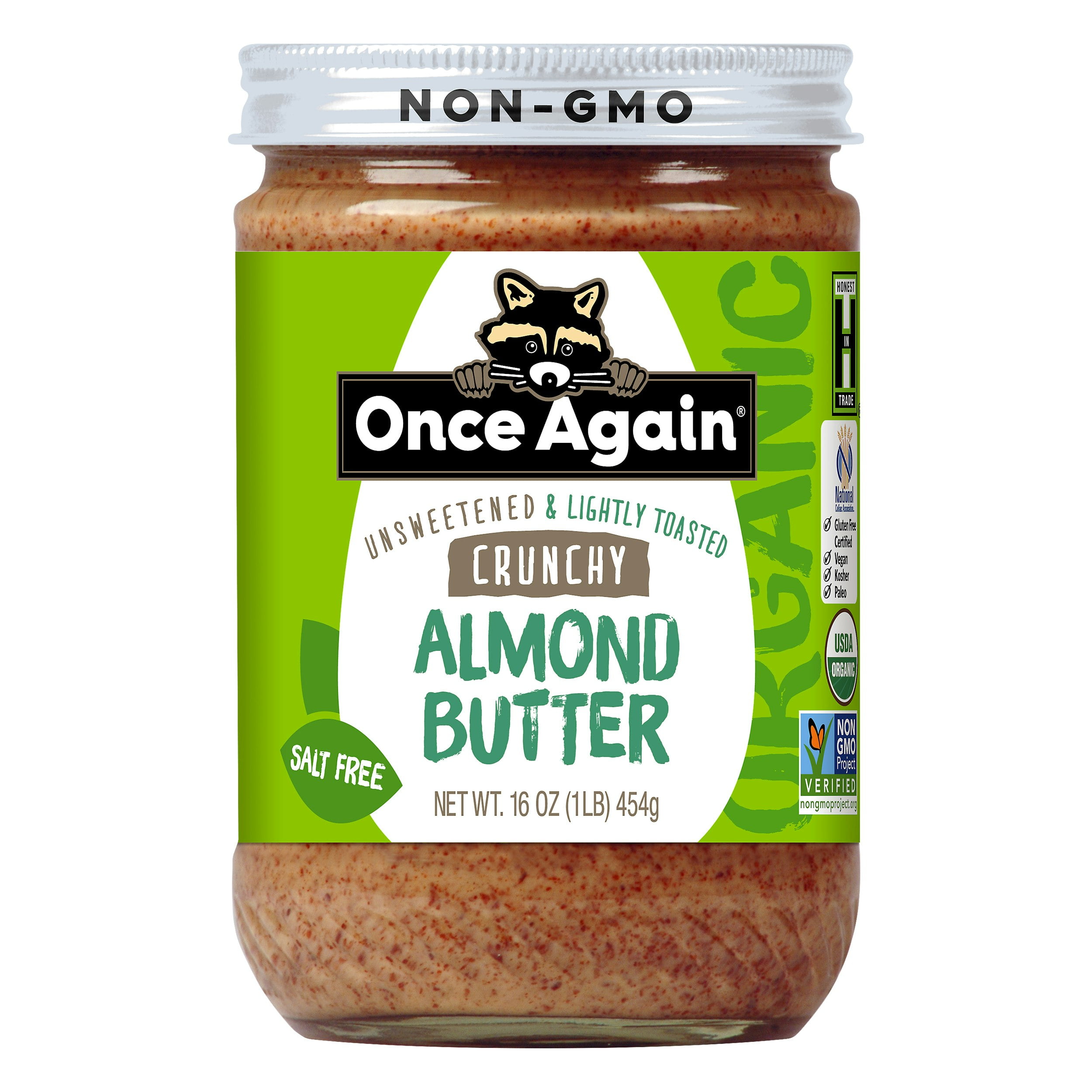 Once Again Almond Butter Crunch Raw Organic 16 oz (Pack Of 2)