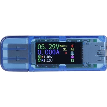 Color LCD USB Tester Voltmeter Ammeter – Monitor Voltage & Current For Phones, Power Banks, Chargers