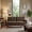 Brown Polyester, variant on LLappuil 65" Loveseat Sofa, Love Seat Small Sofa Couch for Living Room, Bedroom, Compact Space, Polyester Brown