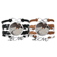 thumbnail image 1 of Belleza Cisne Negro Estilo chino acuarela Pulsera pareja de cuerdas de cuero Unbranded M, 1 of 3