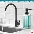 thumbnail image 5 of GM GMISUN Clear Glass Soap Dispenser Hand Soap Dispenser for Kitchen 12oz, 5 of 7
