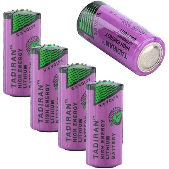 (5-Pack) TL-5955 2/3AA 1650mAh 3.6V Lithium PLC Battery Replacement for Tadiran TL-2155 TL-4955 TL-5155 TL-5955 SL-361 ER14335