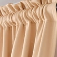 thumbnail image 2 of AUQ Door Curtain,Door Window Covering,French Door Curtain,Beige, 2 of 4