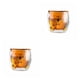 thumbnail image 2 of Wosthever Taza de café de doble capa de 250ml, taza de cristal para jugo de leche y té de oso, vasos de cerveza transparentes antiescaldado con Color ámbar 2Conjunto, 2 of 6