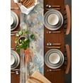 thumbnail image 5 of Table Runner Dresser Scarf 16 x 72 Inch Summer Ocean Sunset Oil Painting Blue Red and Orange Table Runners Non-Slip Heat Kitchen Dining Table Decor for Indoor Outdoor Home Party Decoration, 5 of 7