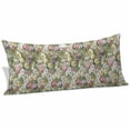 thumbnail image 2 of Sage Green Botanical Body Pillow Covers 20"x60", Spring Floral Summer Botanical Vintage Soft Brushed Microfiber Breathable Throw Pillow Covers, Pillowcase with Zipper for Couch Sofa Bedroom, 2 of 9