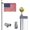 Silver, variant on Cast Aluminum Mailbox with Lock, White Outdoor Mail Box for Newspapers and Magazines, 16.53x16.53x46.06 Inches
