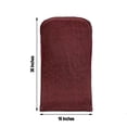thumbnail image 6 of BalsaCircle 6 Burgundy Solid Spandex Stretch Metallic Folding Chair Covers Slipcovers, 6 of 9
