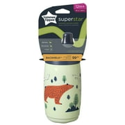 Tommee Tippee Insulated Sporty Toddler Water Bottle, 1–3y, 9oz, No-Spill, Animal Print, 1 Pack