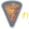 thumbnail image 2 of KEVJES 3sets Reusable Silicone Leftover Pizza Slice Storage Container with Air-tight Lids-BPA Free,Fits Single Slice up to 16\u201d,Save Space,Refrigerator organizer(3 Space Grey), 2 of 8