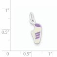 thumbnail image 2 of Beautiful Sterling Silver Purple Enameled Sneaker Charm, 2 of 2