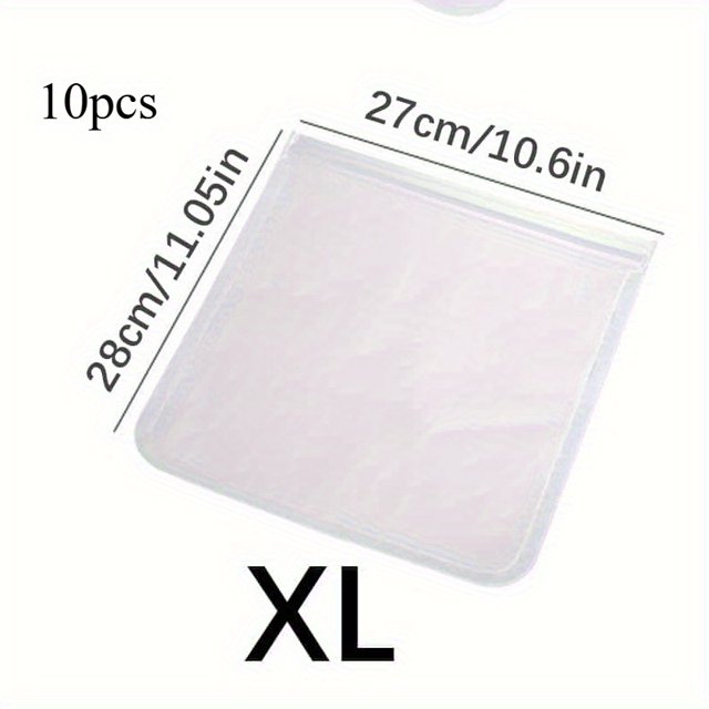HLONK 5/10pcs Leakproof Reusable Silicone & Plastic Ziplock Bags - Airtight Food Storage for Fruits Vegetables Sandwiches Meat Snacks & Meal Prep - Kitchen & Travel Essentials Reusab