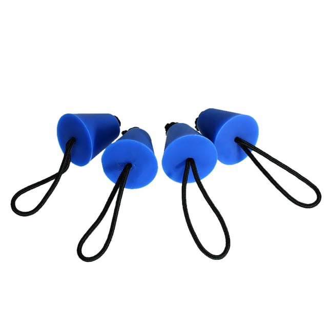 Kayak Drain Plug Set, 4Pcs Silicone Drain Plugs Universal Kayak Scupper Plug with Lanyard