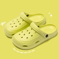 thumbnail image 4 of Summer Breathable Unisex Clogs with Arch Support, Lightweight Garden Beach Shoes for Women and Men(Green,8.5), 4 of 8