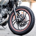 thumbnail image 2 of Unique Bargains 18pcs Fits 16-19inch Motorcycle Car Wheel Rim Sticker Decal Strip Decoration Accessory Universal White, 2 of 7