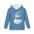 thumbnail image 6 of DISNIMO Christmas Snowman Girls Pullover Hoodies Size 8-10 Hooded Sweatshirt Kids Girl Boy Hoodie Sweatshirts Long Sleeve Treetwear Hoodie Boys Fall Clothing Casual Soft Children Blue, 6 of 7