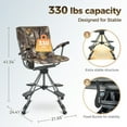 thumbnail image 6 of Sophia & William Hunting Chair 360° Silent Swivel Hunting Blind Chair Stability & Comfort with Pedals & Armrest, Camouflage, 6 of 10