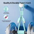 thumbnail image 4 of Cargador de pared Charger VANOVEI USB C de 20 W con cable de 10 pies para iPhone 14, 4 of 7
