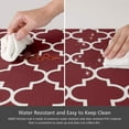 thumbnail image 2 of Kitchen Mat [2 PCS] Cushioned Anti-Fatigue Kitchen Rug, Waterproof Non-Slip Kitchen Mats and Rugs Heavy Duty Ergonomic Comfort Standing Foam Mat for Kitchen, Office, Sink, Laundry,Red, 2 of 6