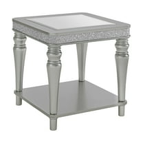 Picket House Furnishings Lavigne End Table in Silver
