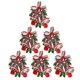 thumbnail image 5 of GOOHOCHY Anillos de servilleta navideños de 6 piezas anillos de la servilleta de campana decoración de mesa de comedor de Navidad, 5 of 7