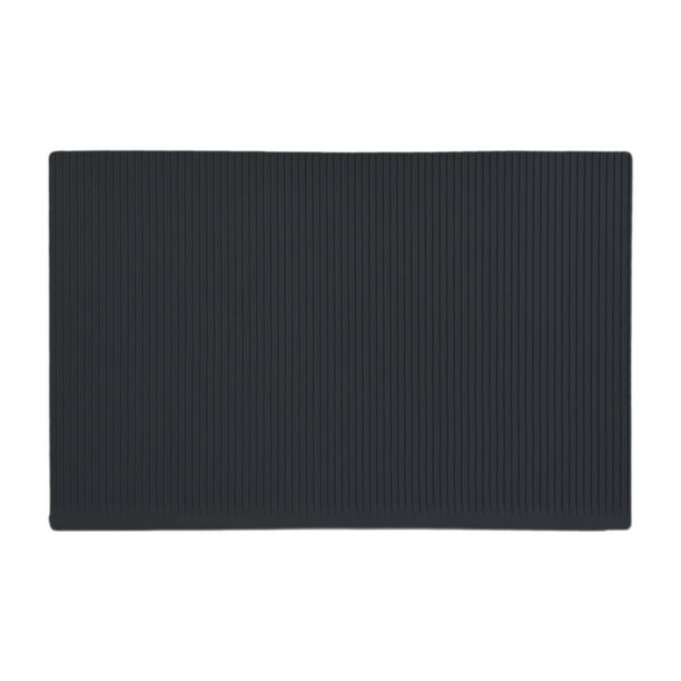 Revestimiento para refrigerador Alfombrilla para refrigerador Accesorio de cocina Lavable Elementos esenciales Cortable Protege negro