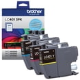 thumbnail image 2 of Cartuchos de tinta Brother LC401 originales de rendimiento estándar, paquete de 3, 2 of 8