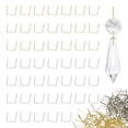 thumbnail image 1 of Uxcell 360 Paquete de Ganchos de Cristal de Candelabro, Clips de Conector de 0.51 x 0.47 Pulgadas para Conectar Rápidamente [Cobre, Cromo y Oro], 1 of 7