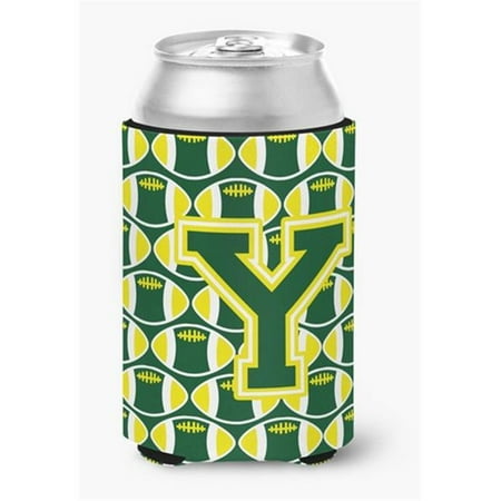 

Letter Y Football Green & Yellow Can or Bottle Hugger