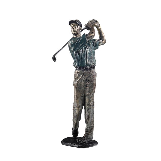 Estatuilla De Personaje De Golf De Lujo, Estatua De Deporte Moderna Creativa, Figuritas De Arte, Artesanías De Resina Nórdica Para Sala De Estar, Accesorios De Decoración Del Hogar qarigey OD014716-01