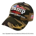 thumbnail image 5 of Sombrero Elección Trump Béisbol Bordada Camionero (hacer Arte Cuerpo Camuflaje Algodón), 5 of 5