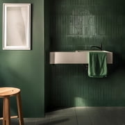 Smart Tiles Peel and Stick Backsplash, 5 Adhesive Tiles, Morocco Green, 11.43x9