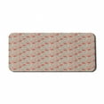 thumbnail image 1 of Floral Computer Mouse Pad, Simple Poppy Flowers and Butterflies Spring Theme Pirnt, Rectangle Non-Slip Rubber Mousepad X-Large, 35" x 15" Gaming Size, Coral Sepia, by Ambesonne, 1 of 2
