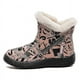 thumbnail image 1 of Zapatos impermeables de tobillo cálidos con alfabeto de invierno para mujer, 1 of 1