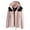 Pink, variant on Lovskoo Women's Rain Jacket Hooded Active Winter Coat Casual Waterproof Windbreaker Detachable Cap and Thick Three-In-One Jacket Outdoor Sports Warm Jacket Black