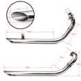 thumbnail image 2 of Stainless Steel Muffler Exhaust Pipe for Yamaha Virago Drag XV535 XV400 1987-2004 88 89 90 91 92 93 94 95 96 97 98 99 00 2000 2001 2002 2003, 2 of 5