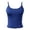 Blue, variant on Xijirk Women Spaghetti Strap Crop Top Neck Ruched Slim Fit Tank Top for Daily Sports Casual Outdoor Wear,Hot Pink,L
