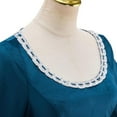thumbnail image 5 of Dark Blue Dress Elf Queen Gown Medieval Halloween Outfit for Women, 5 of 8