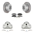 thumbnail image 1 of Transit Auto Rear Disc Brake Caliper Coated Rotors and Semi-Metallic Pads Kit for Car 2012 Ram 1500 with 8 Lug Wheels KCG-100080S, 1 of 11